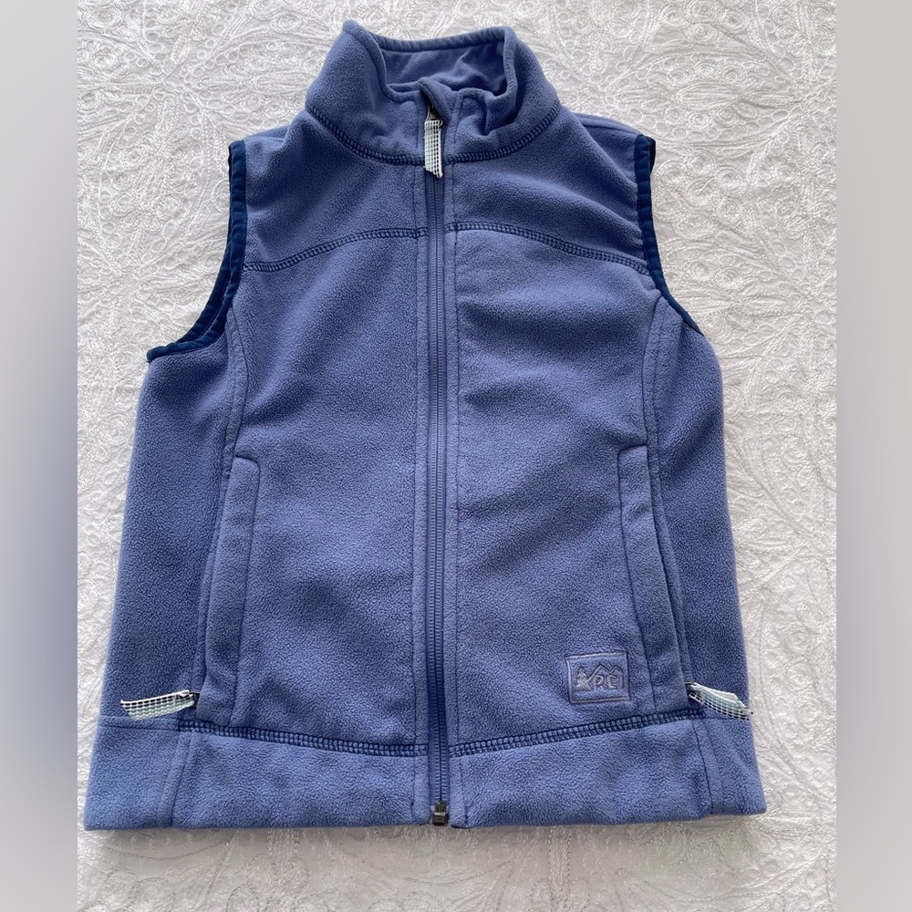 VGUC REI Lavender Fleece Vest Sz Youth S (8)